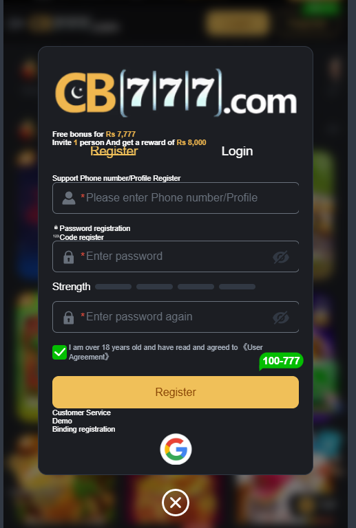 CB777 register