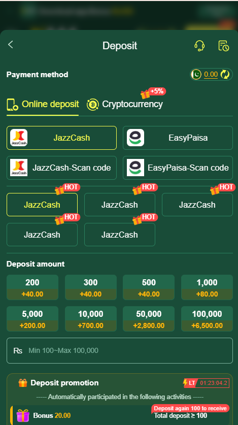 deposit on K 666 game