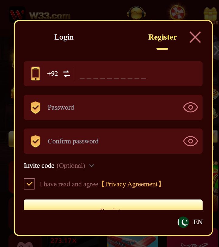 W33 Game login