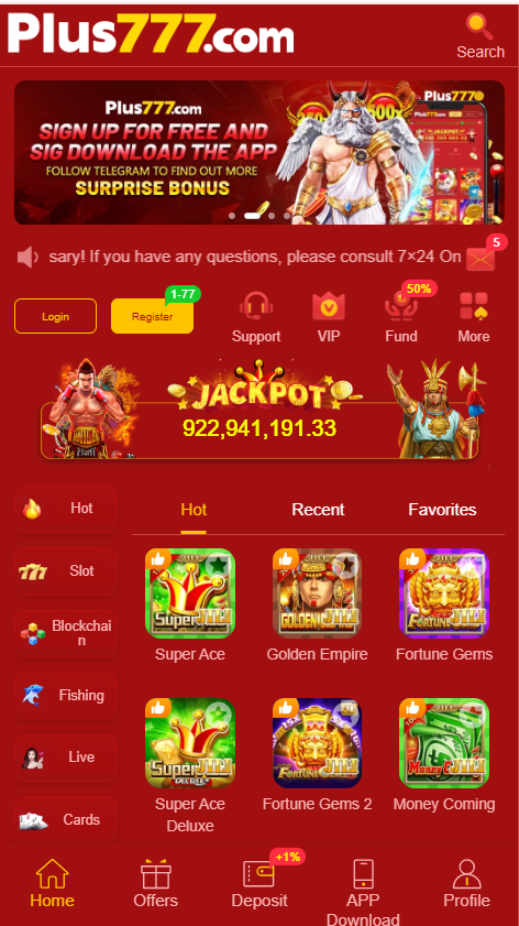 777PLUS Game download