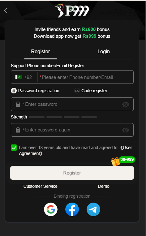 p999 register