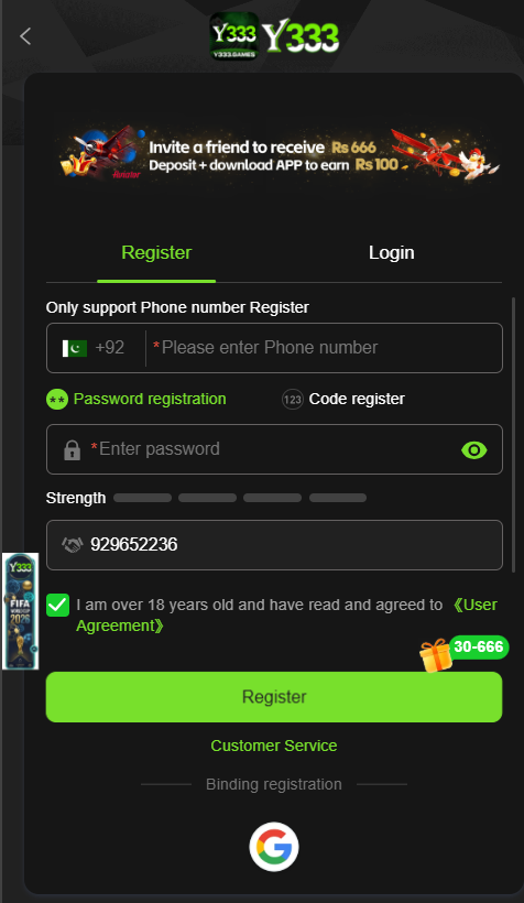 Y333 login